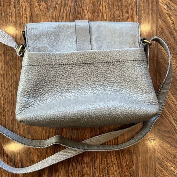 FOSSIL Kinley Leather Crossbody Gray - Picture 11 of 12